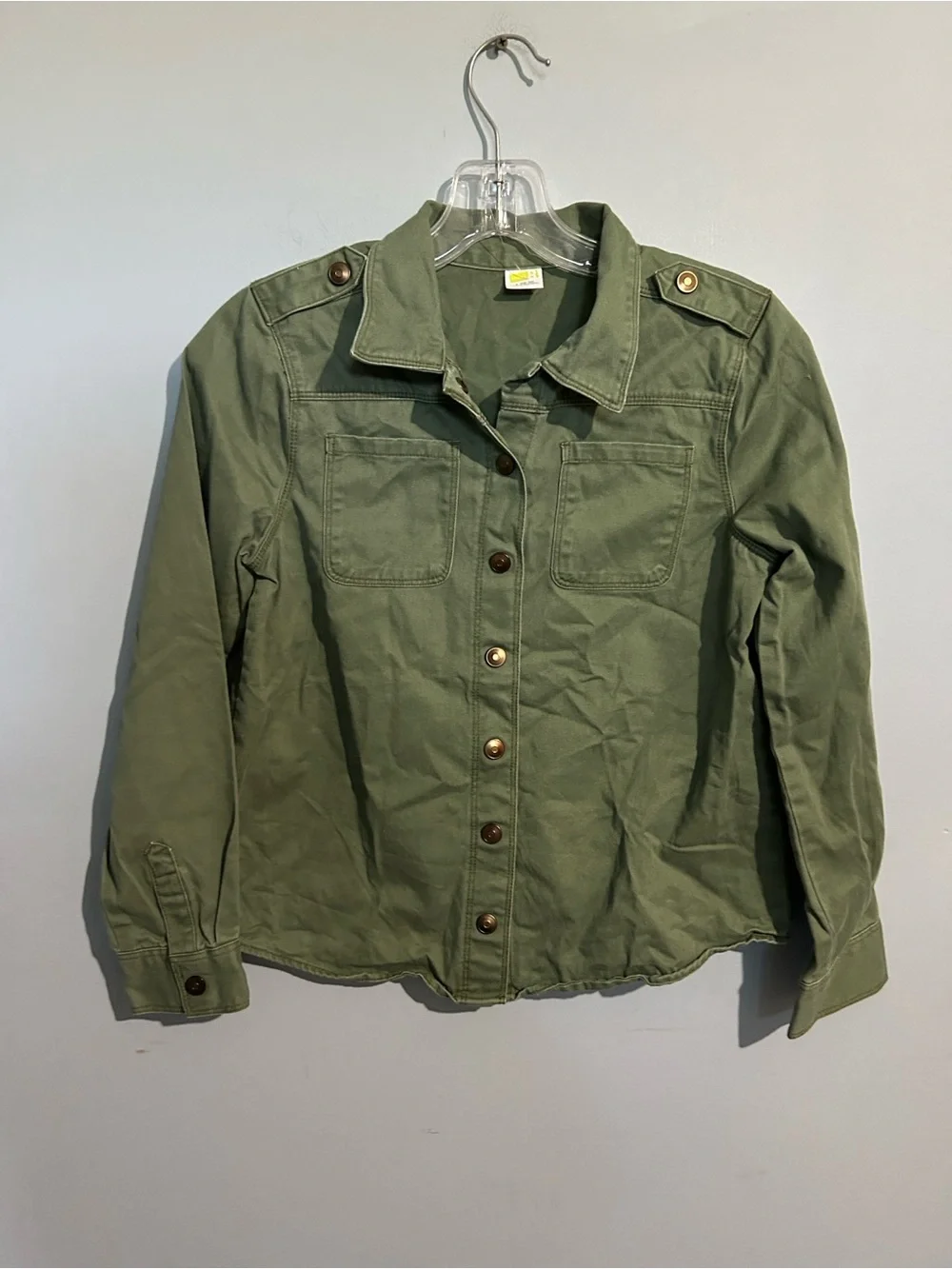 💐 10 for $50  The Children's Place Olive Green Utility Jacket for Kids